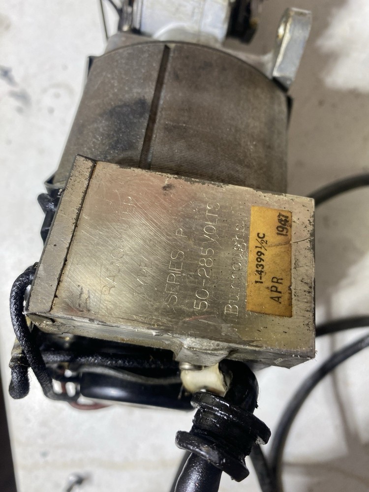 Replacement Motor Burroughs Electric Portable Adding Machine Type 3 Tested