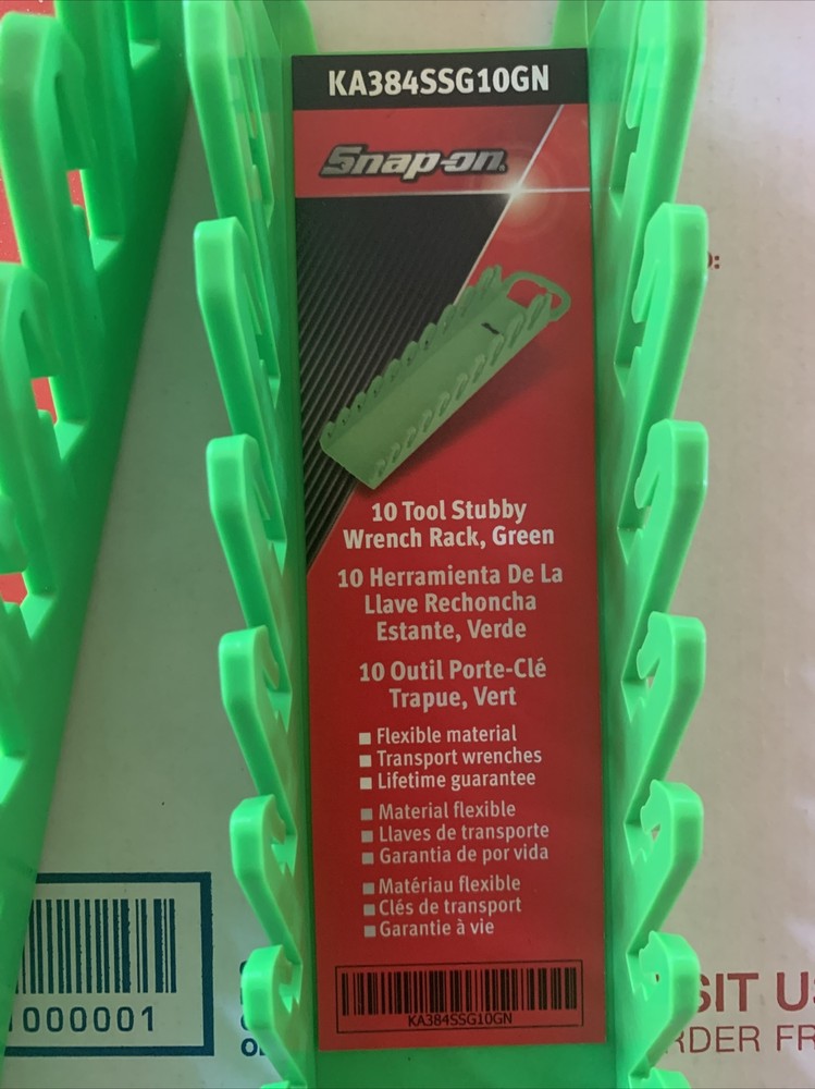Snap-on Wrench Racks. Green Forward Set.