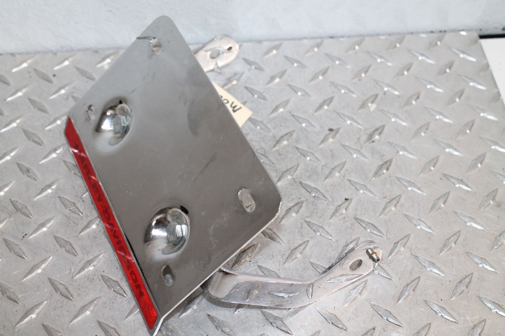 HARLEY-DAVIDSON OEM CHROME LICENSE PLATE HOLDER MOUNT BRACKET