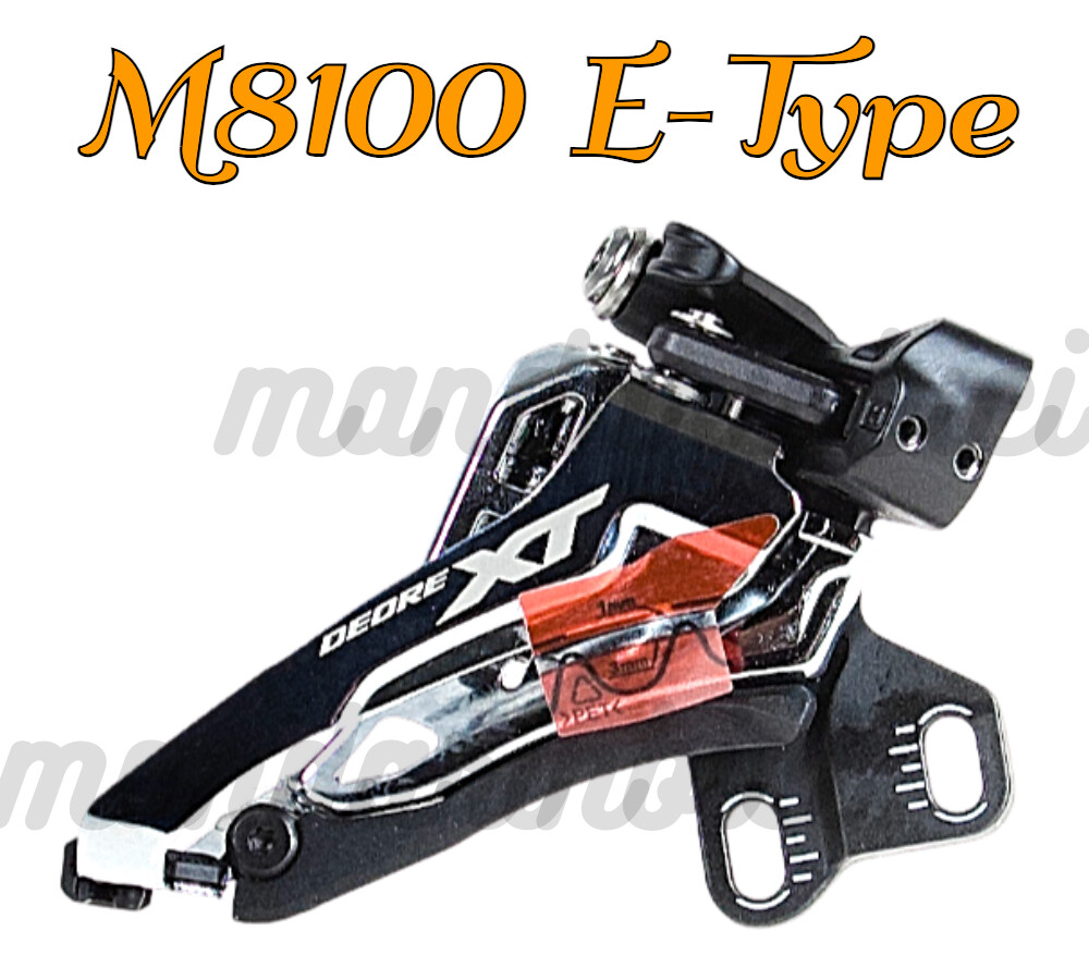 Shimano XT M8100 Side Swing E-Type Mount Front Derailleur New