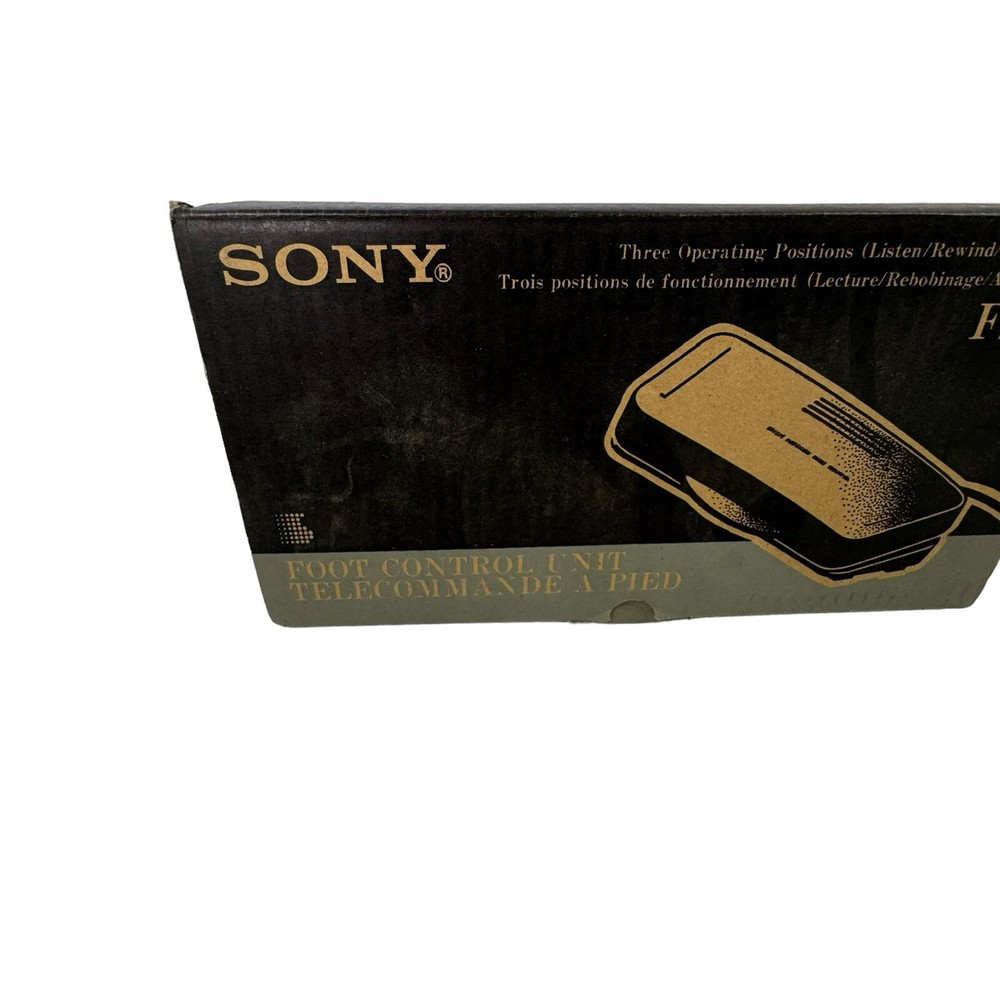 Sony Foot Control Unit Transcription Pedal FS-85 Audio Remote 3 Function- Read
