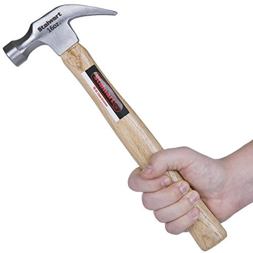 16-Ounce Claw Hammer - Basic Hand Tool for DIY and Woodworking with Natural