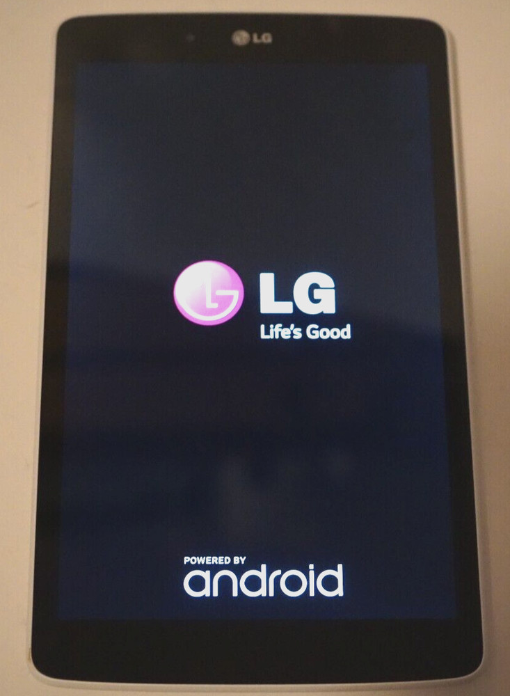 LG V480 WIFI Tablet White Android Corner Screen Discoloration