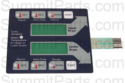 STACK DRYER MEMBRAINE SWITCH, OLD STYLE FOR DEXTER - 9801-059-002