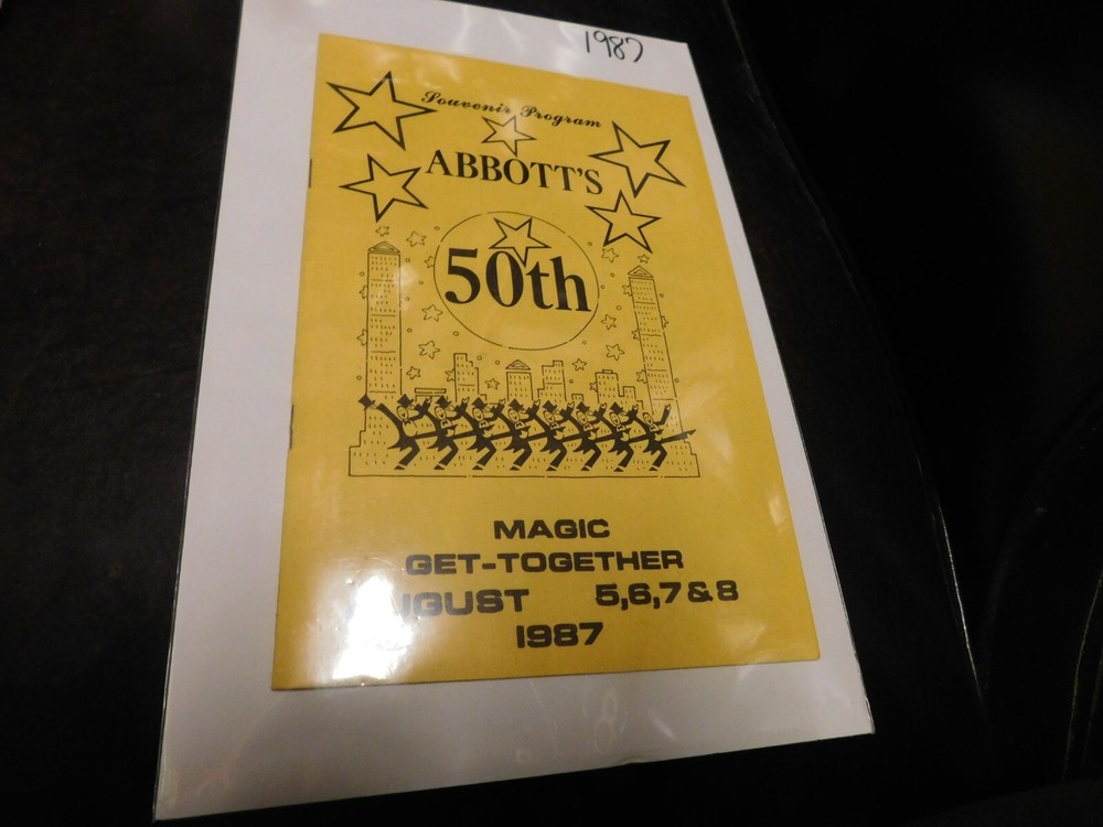 Abbott's Magic Souvenir Program For Magicians - Get Together August 1987