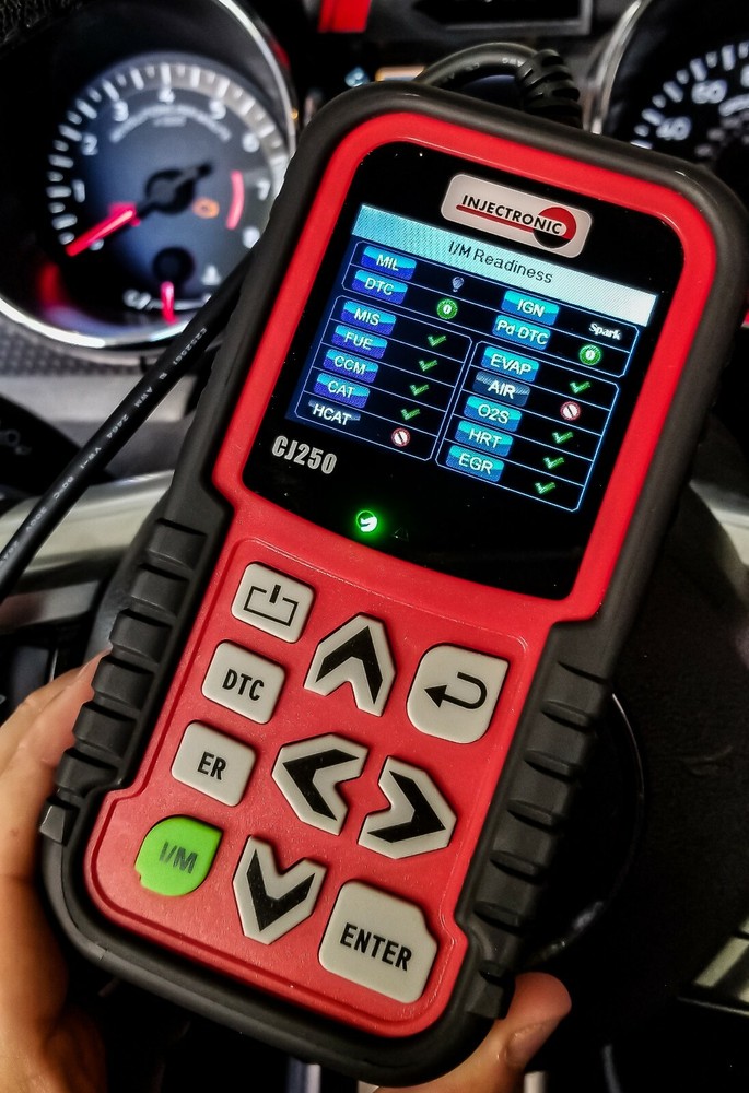 Injectronic CJ250, Automotive OBD2 Diagnostic Scantool, Enhanced Code Reader