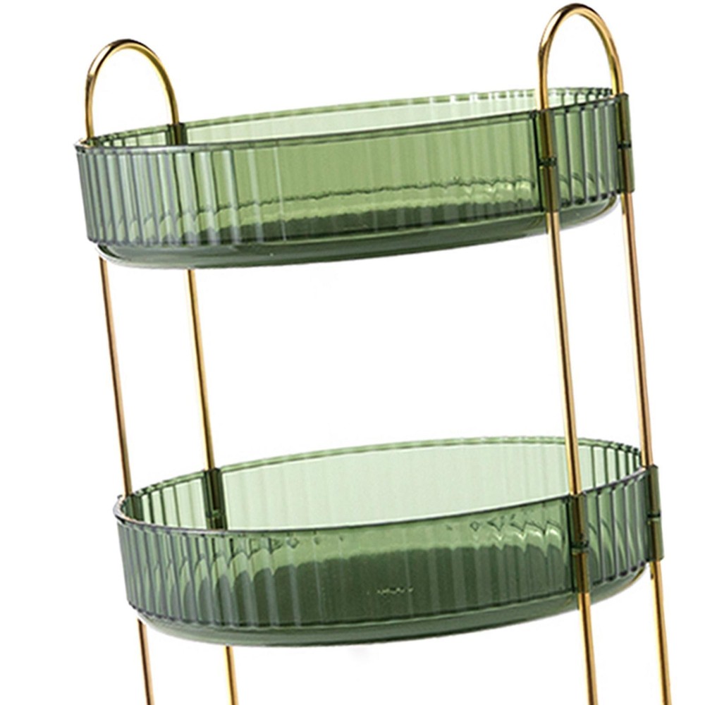 Makeup Organizer 3 Tier Multifunction Portable Fruit green
