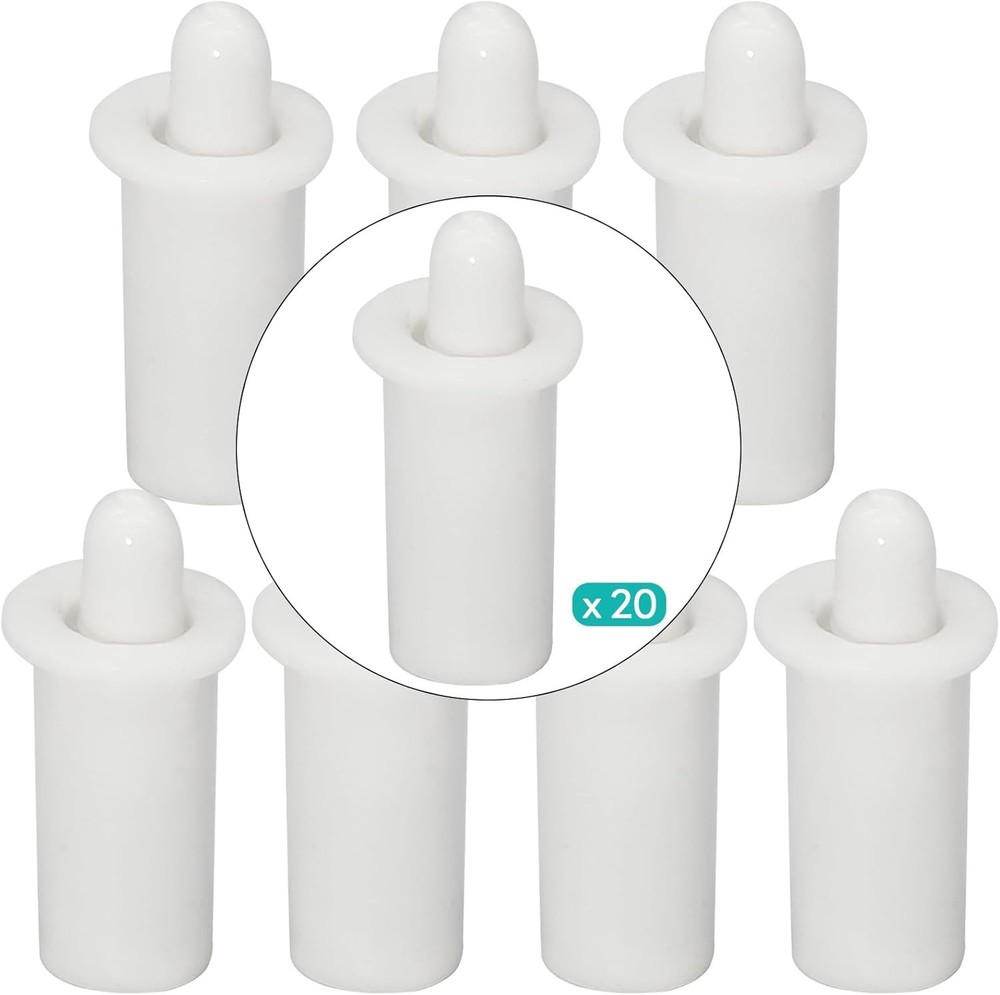 20PCS White Spring Loaded Shutter Repair Pins - Durable & Easy Installation