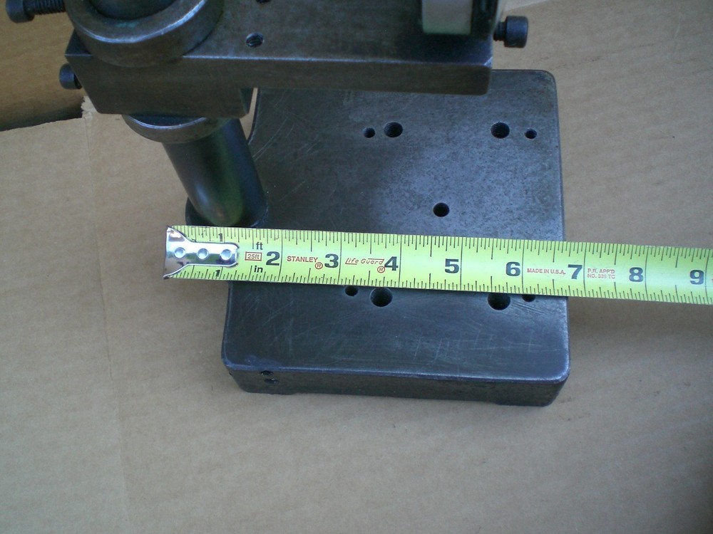 6 x 6 in Cast Iron Comparator stand with indicator