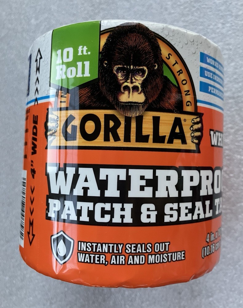 Gorilla 10 ft. Waterproof Patch & Seal Tape, White