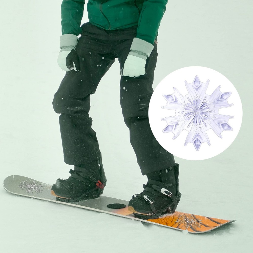 Snowboard Stomp Pad, 3D Clear Snowflake Pad Grip for...
