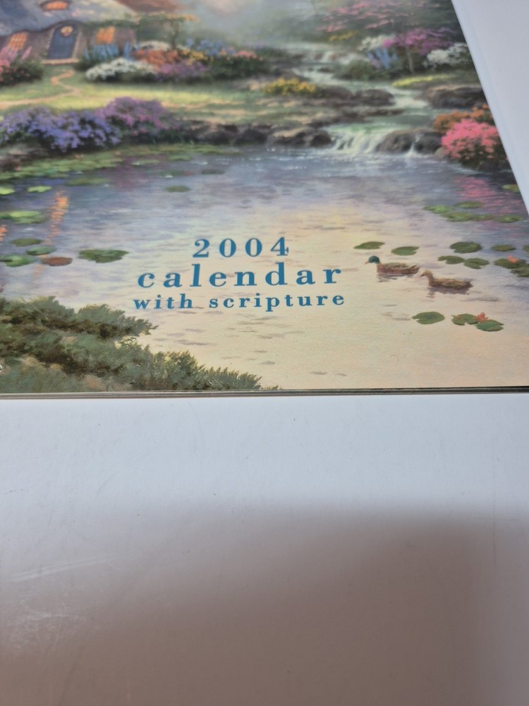 2004 Thomas Kinkade Painter Of Light Calendar With Scripture READ