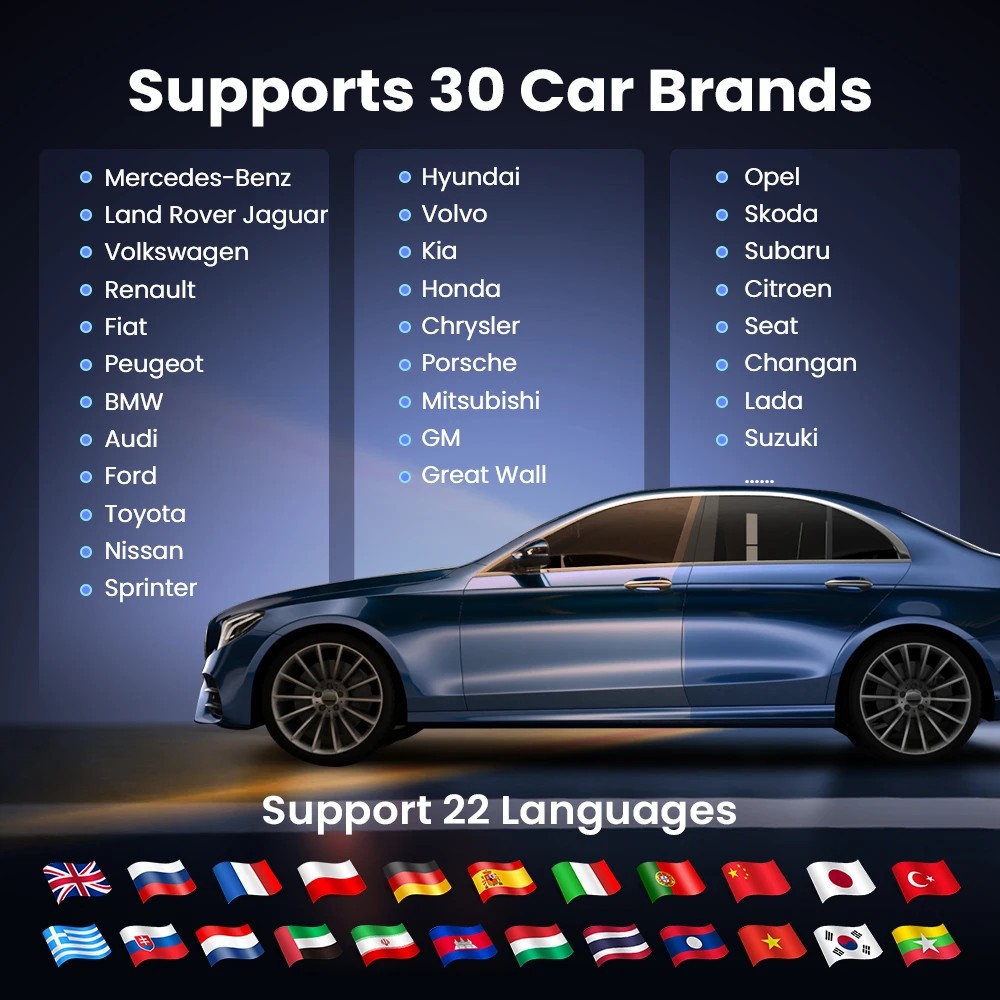 MUCAR BT200 LITE Full System Auto OBD2 Diagnostic Scanner Bluetooth Code Reader