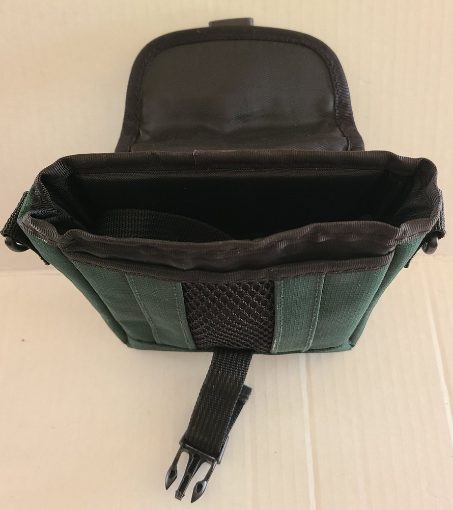 Bag- Shoulder bag- Green -3 Compartments- 6x6x2- Shoulder Strap & Belt Loop