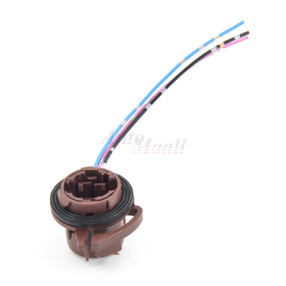 2pcs 3157 4157 Bulb Socket Brake Turn Signal Light Harness Wire Plug Connector