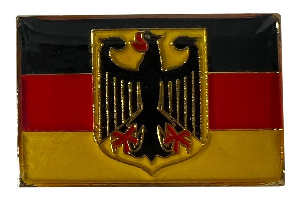 Germany Eagle Flag Rectangular Hat Cap Lapel Pin