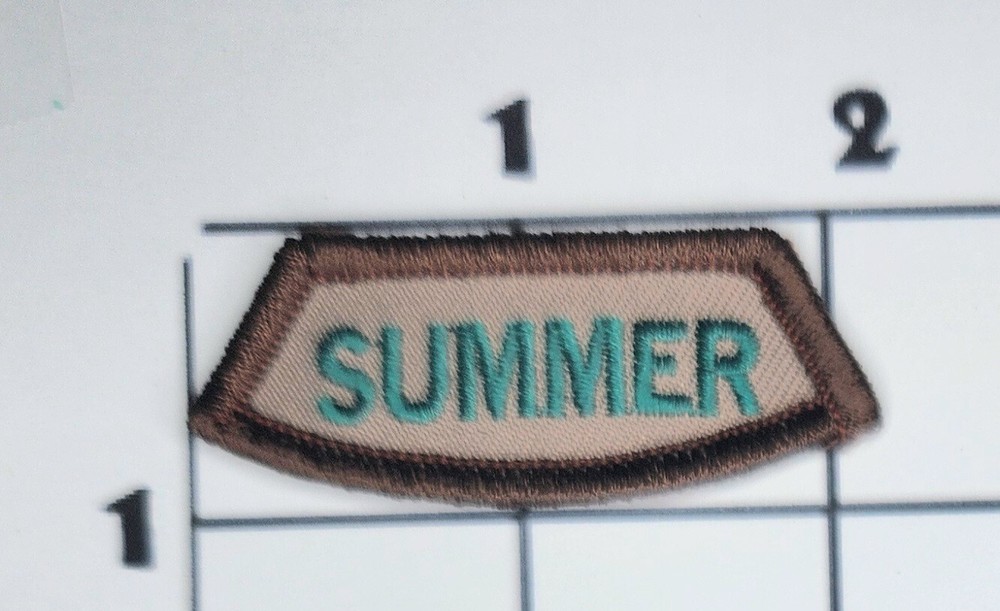 Summer Patch 2" Embroidered Iron ON Costume Cosplay Upcycle