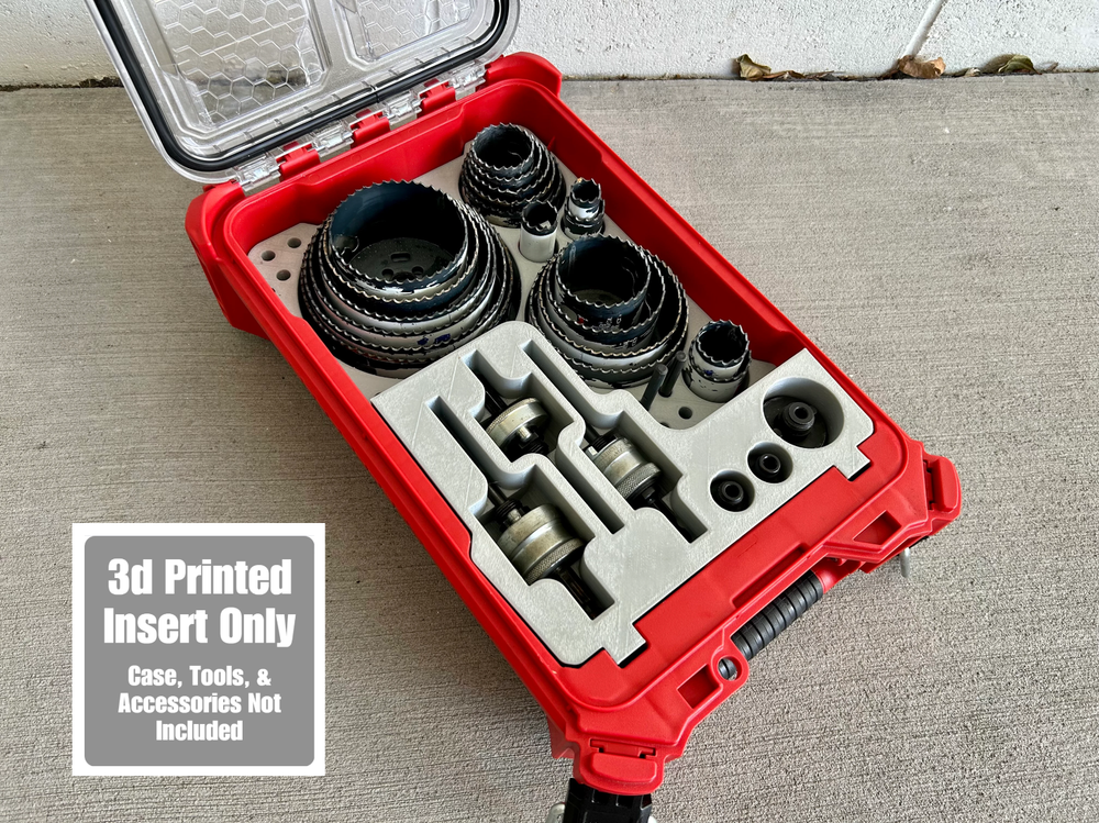 Hole Saw Organizer Insert for Milwaukee Packout (Insert Only)