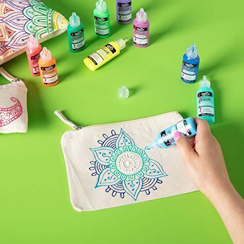 Tulip Dimensional Fabric Paint Big Box, Creative Party Kit, Includes Reusable