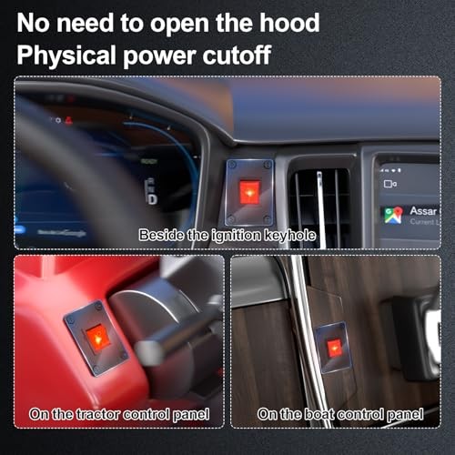 12V 250A Battery Manual Control (Illuminated Boat Rocker Panel Switch)