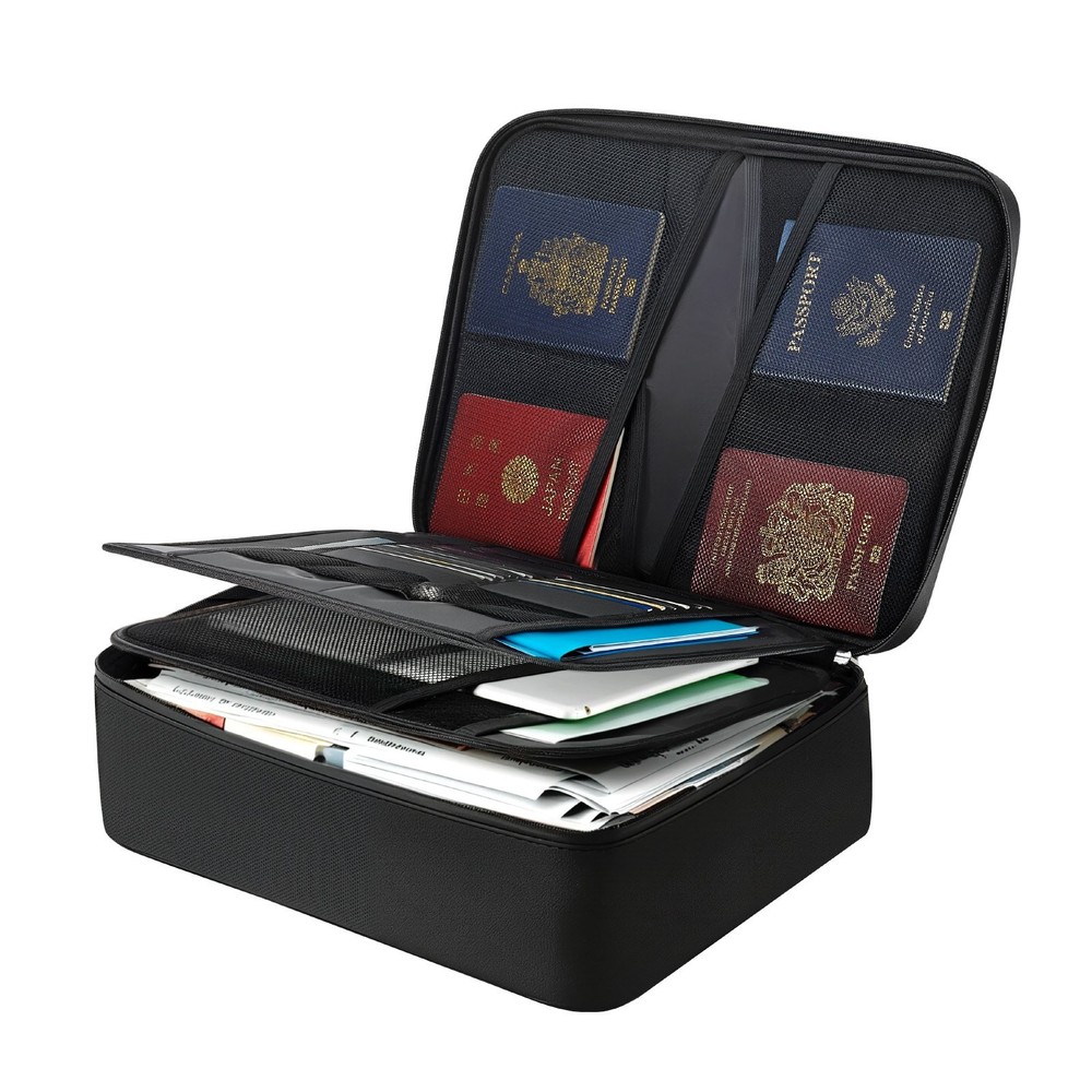 Fireproof Document Box 1832 ℉ Heat Insulated Fireproof & Waterproof Box Lo