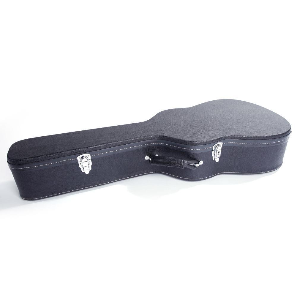 Glarry 39" Protable Flat Black Hard Shell Classical Guitar Case