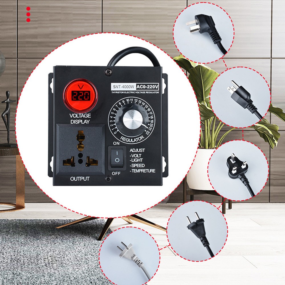 110V~220V 15A Variable Speed Motor Controller 4000W AC Motor Speed Controller