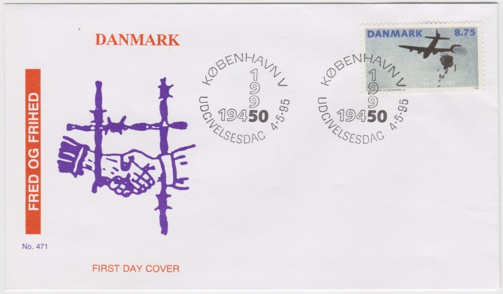 Denmark FDC 1995,  Europa C.E.P.T. Peace & Freedom, mint