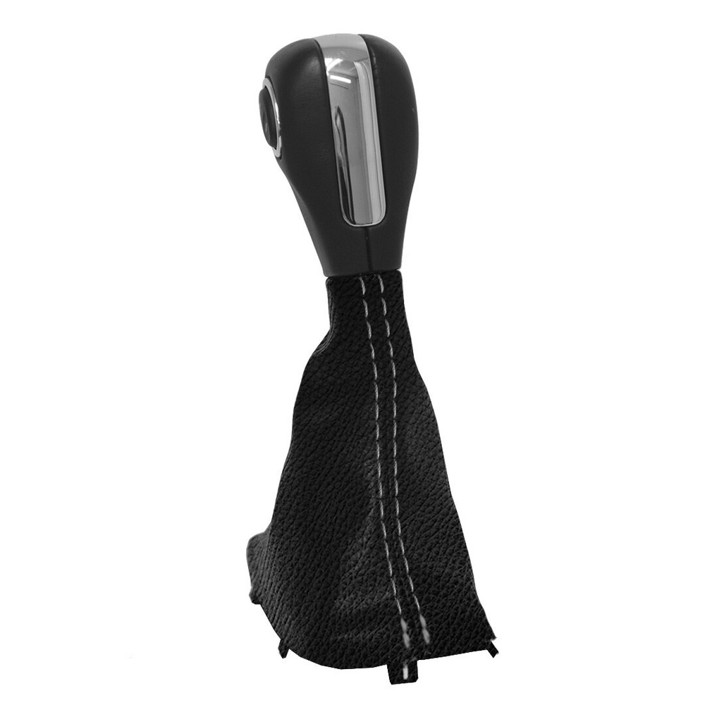 Fits 2011-2019 Ford Explorer Leather Automatic Shift Boot Gray Stitch