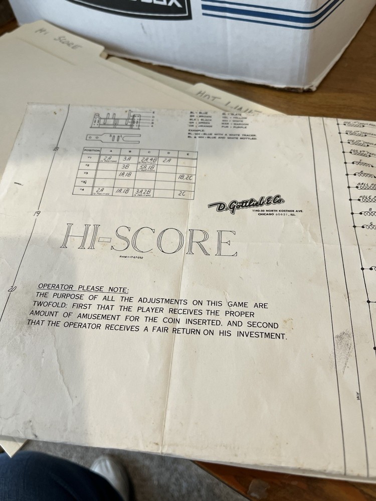 Hi Score Pinball Schematic