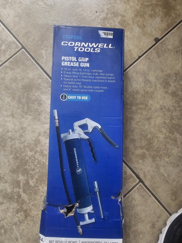 pistol grip grease gun cornwell Tools