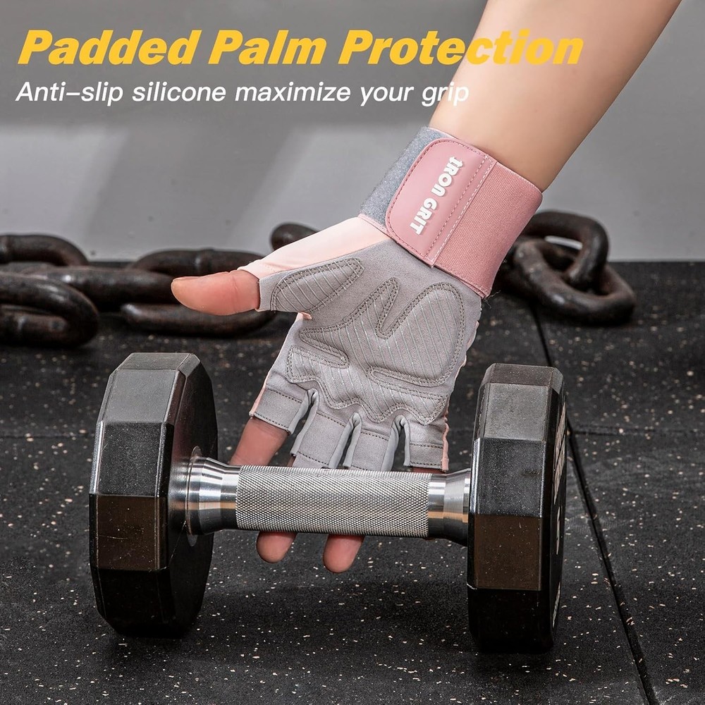 Universal Fit Exercise Gloves for Weightlifting & Pull-Ups - Lightweight Design