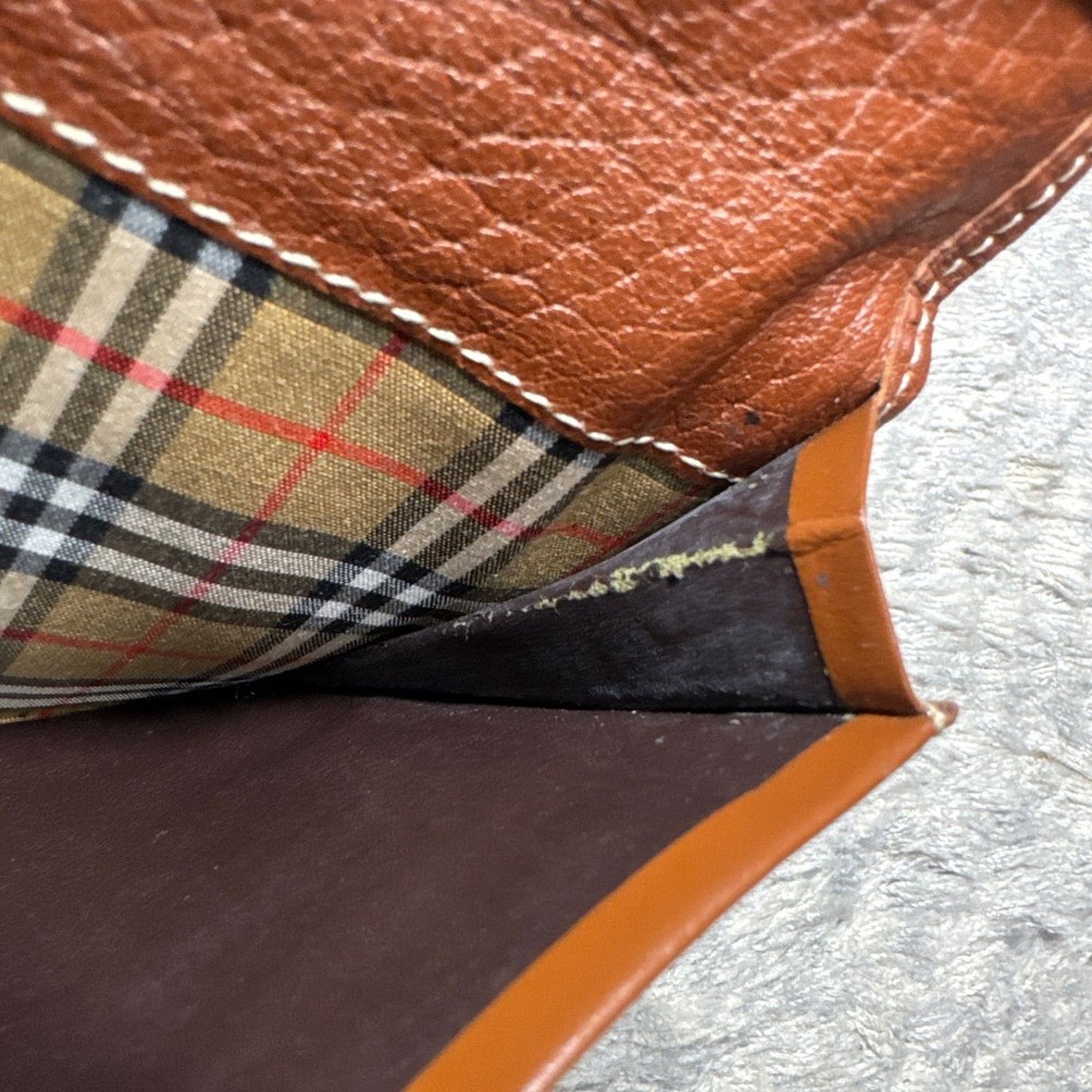 BURBERRY Long Wallet Leather Brown Inside Nova Check