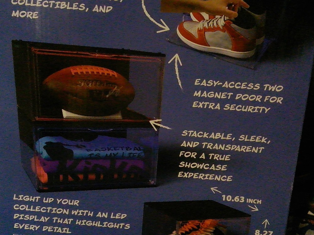 Two (2) Kicks & Co Stackable Sneaker & Storage LED Display Box