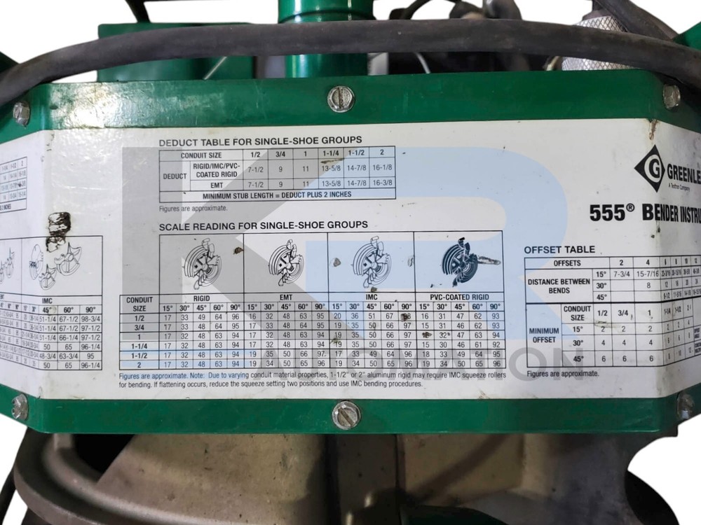 Greenlee 555 Classic Electric Bender