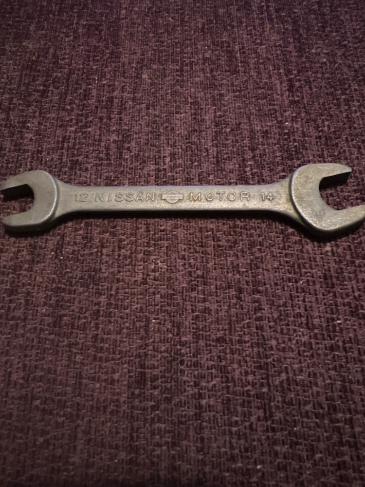 Vintage Nissan spanner 12mm x 14mm tool set