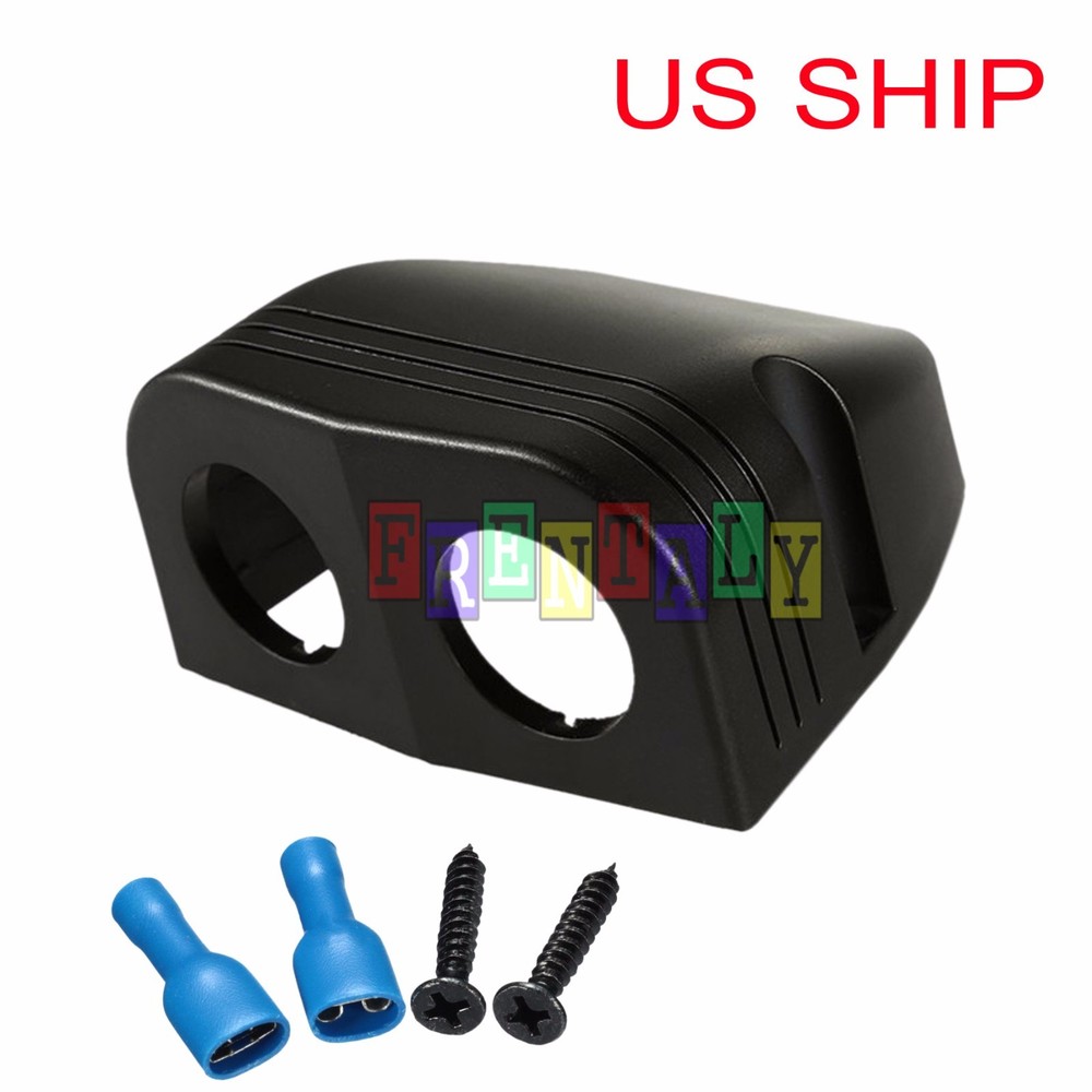 2 Holes Tent Base Panel USB Socket/Voltmeter/Power Socket Holder Car Truck Boat