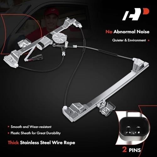 Power Electric Window Regulator with Motor Front Passenger Side (RH)