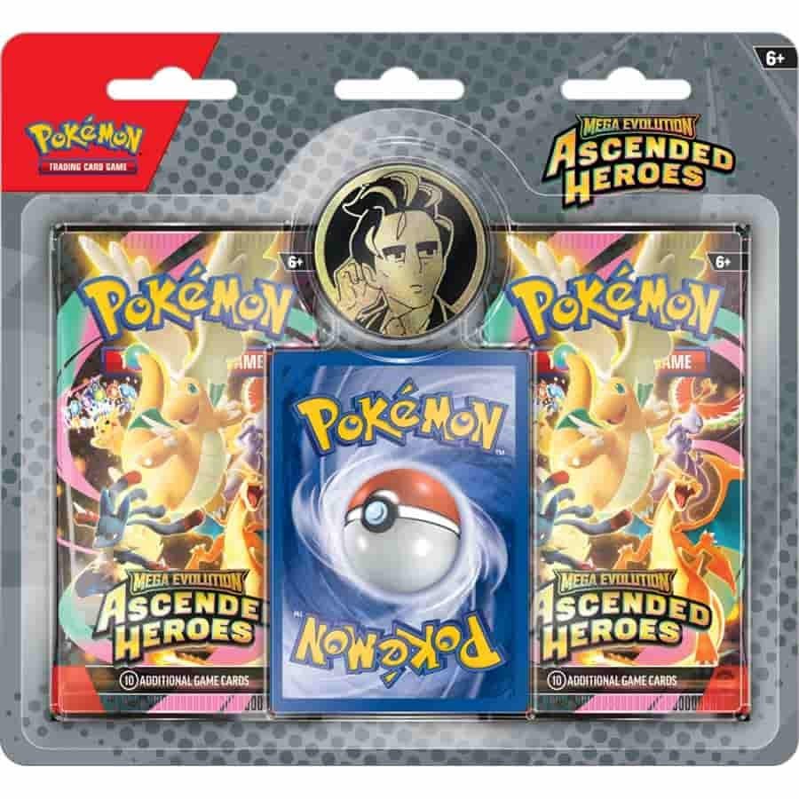 Pokemon Mega Evolution: Ascended Heroes 2-Pack Blister Collection Ships 1-30