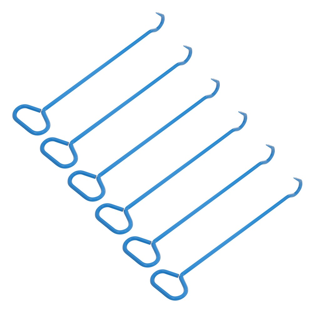 6Pcs 200kg/440.92 lbs Versatile Manhole Cover Hook Tool Lifting Hooks Tool Hook