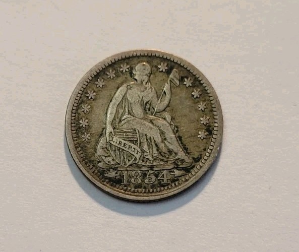 1854 Seated Half Dime