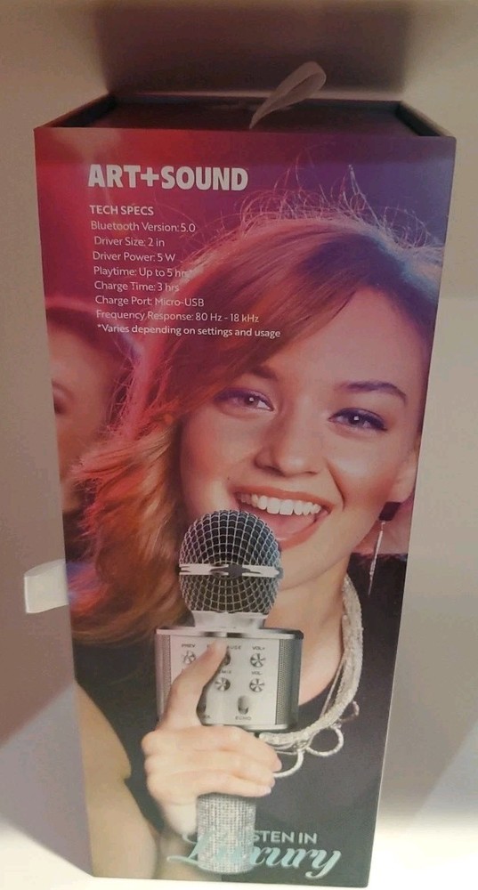 Bluetooth Glitter Karaoke Microphone-brand New