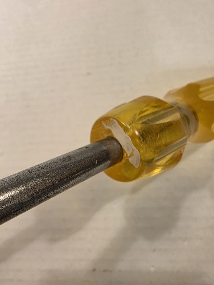 Flat Screwdriver Irwin USA Yellow Handle