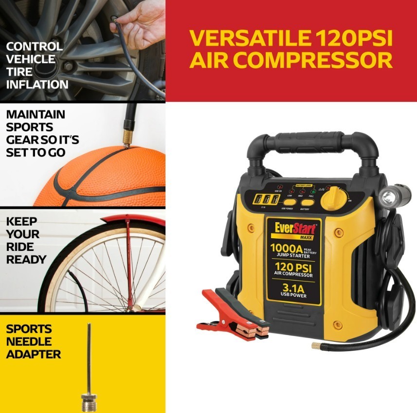 Replacement Charging Cable Jump Starter 5FT Female-Male for EverStart Power Tool