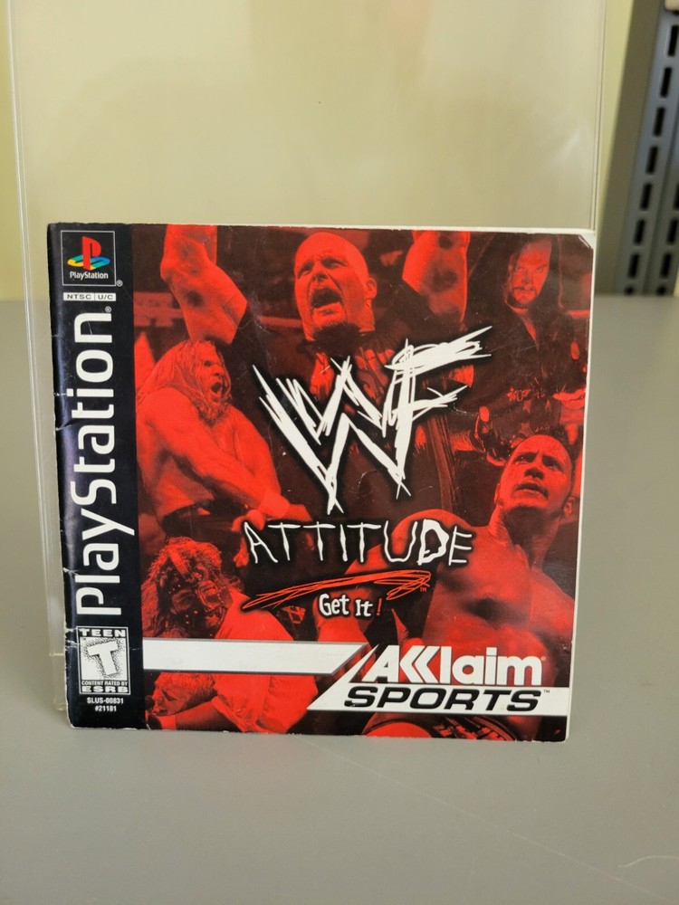 WWF Attitude PlayStation 1 Game Manual