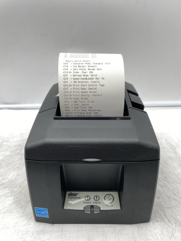 Star Micronics TSP650II Thermal Receipt Printer WITH USB INTERFACE W/ PWR