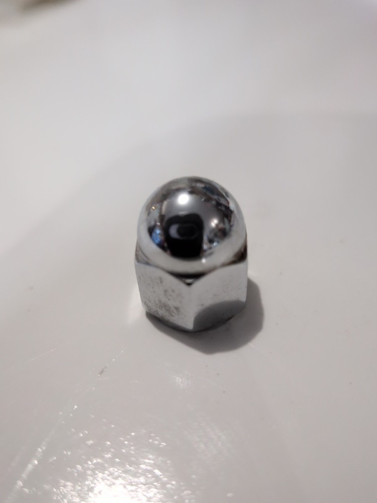 Chrome Acorn Nut 12-24 Domed