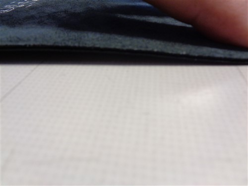 LEATHER HIDE BLACK TEXTURED 51" X 29 1/2"