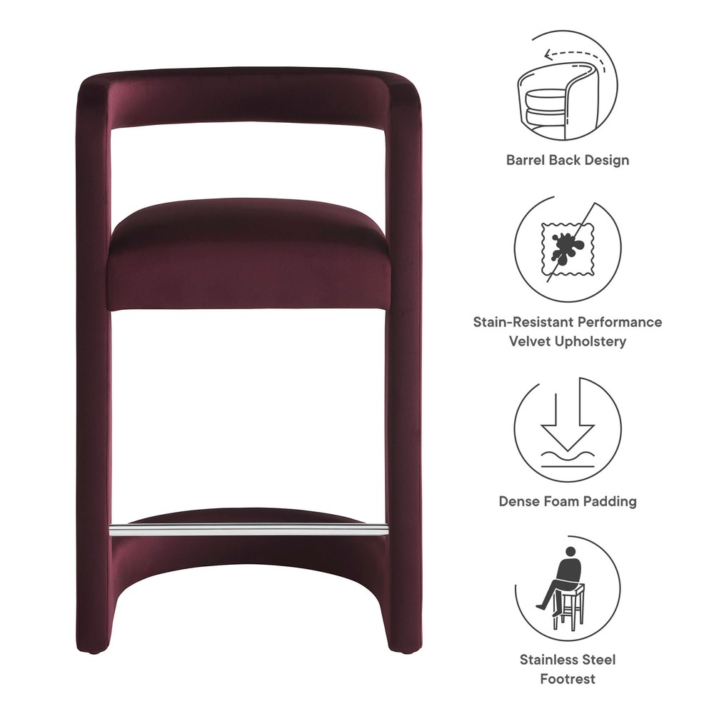 Winslow Counter Stool in Mulberry