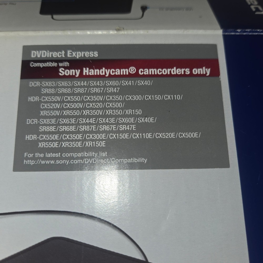 Sony DVDirect Express Multi-Function DVD writer for Handycam UNTESTED